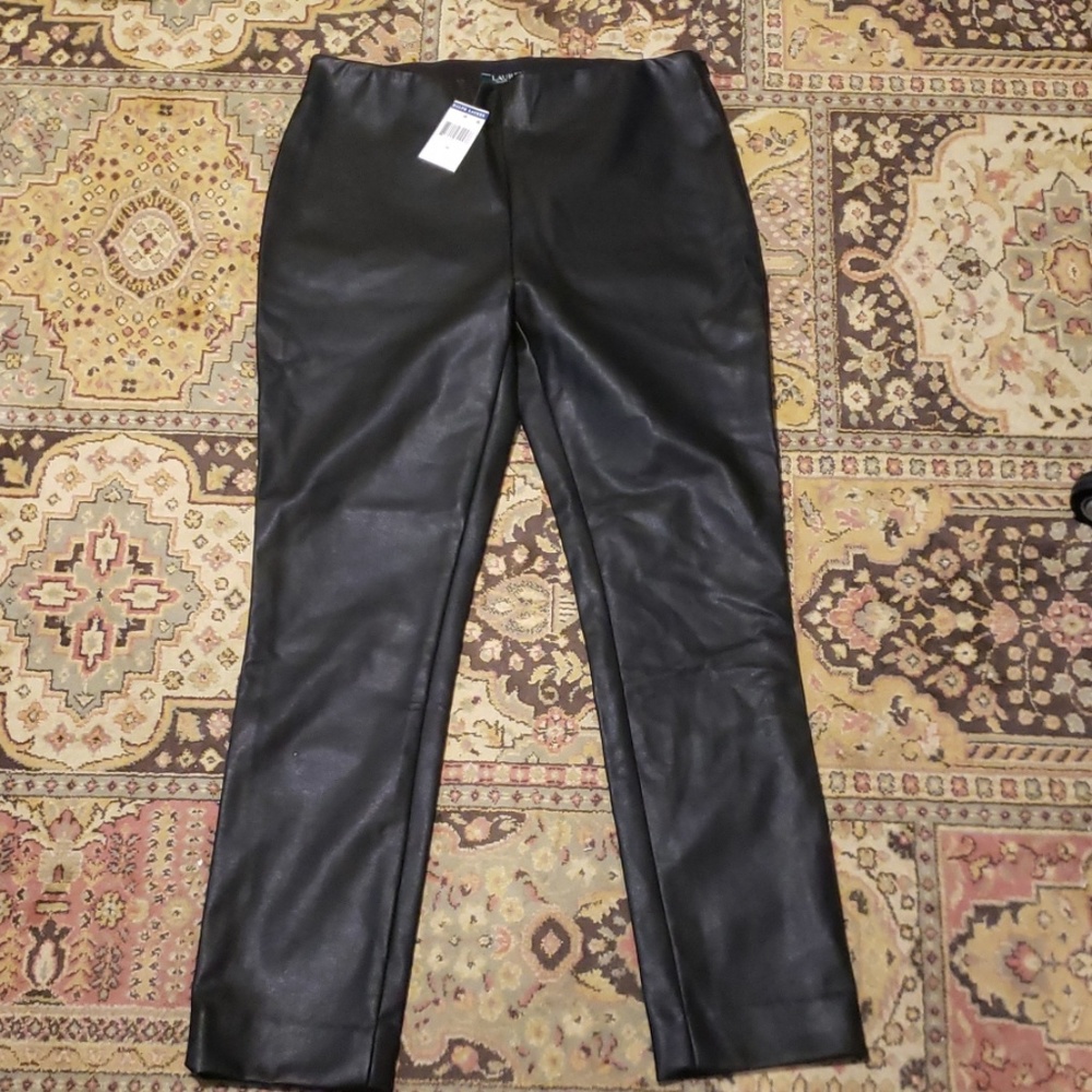 NWT ralph by ralph lauren vegan leather pants